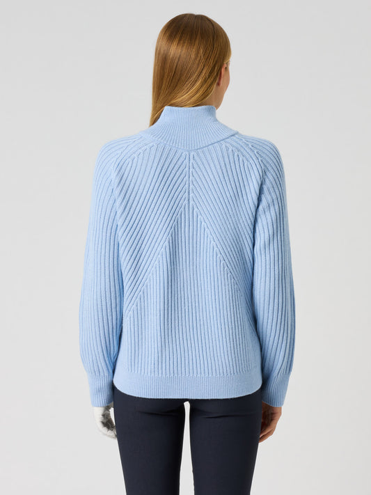 Hudson Ls Pullover Lined Light Blue