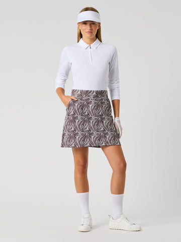 Printed Dull Pull-on Skort 45 Cm Zebra
