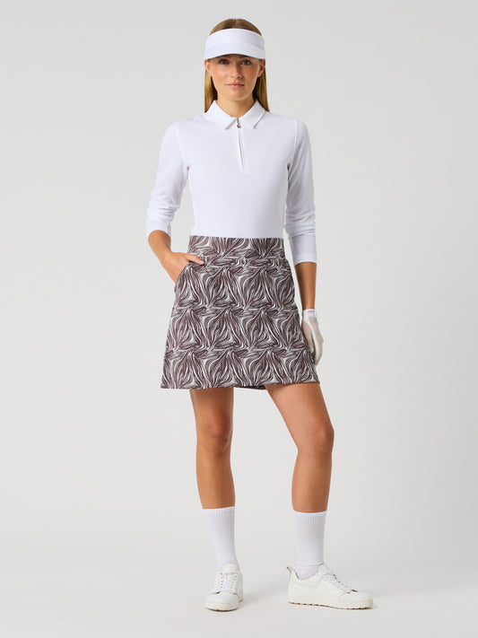 Printed Dull Pull-on Skort 45 Cm Zebra