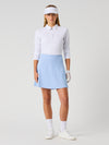 Ribbed Skort 45 Cm Light Blue