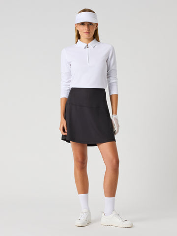 Ribbed Skort 45 Cm Black