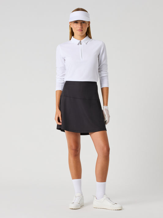 Ribbed Skort 45 Cm Black