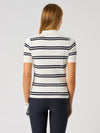 Stripe Madelene 1/2s Polo Shirt White