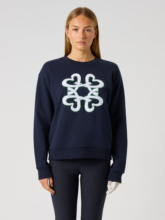 Logo Application Sweatshirt Navy