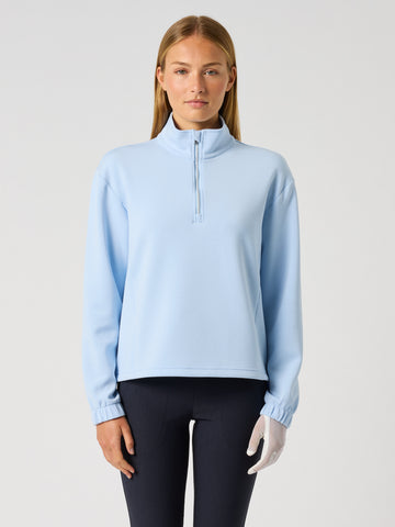 Relaxed Midlayer Half Neck Light Blue