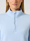 Relaxed Midlayer Half Neck Light Blue