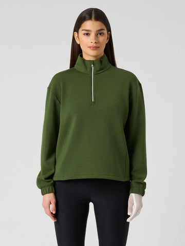 Relaxed Midlayer Half Neck Khakora