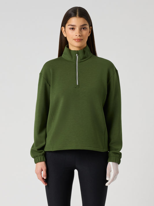 Relaxed Midlayer Half Neck Khakora