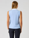 Ribbed Sl Polo Shirt Light Blue
