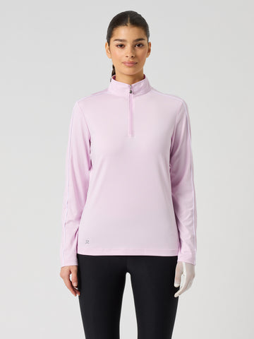 Piping Ls Polo Shirt Pink