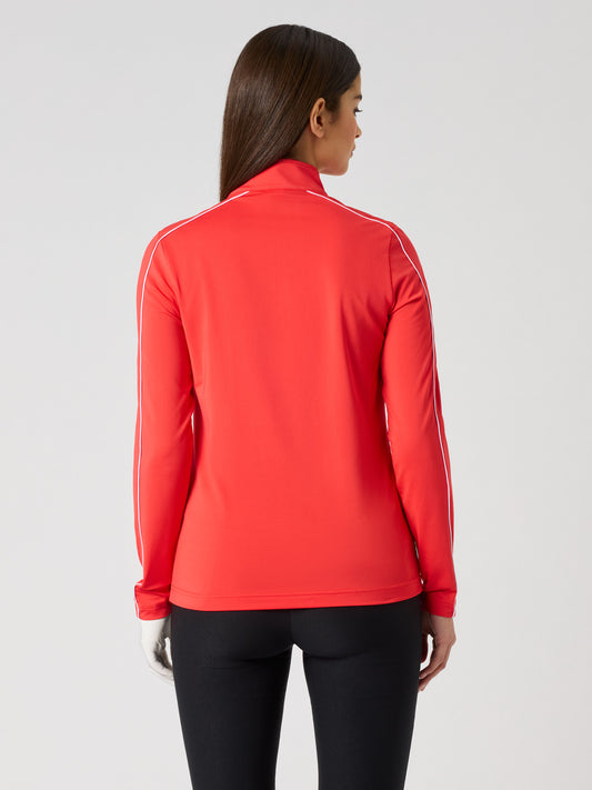 Piping Ls Polo Shirt Poppy red