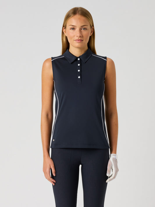 Piping Sl Polo Shirt Navy