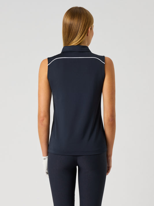 Piping Sl Polo Shirt Navy