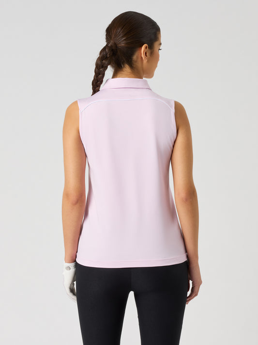 Piping Sl Polo Shirt Pink