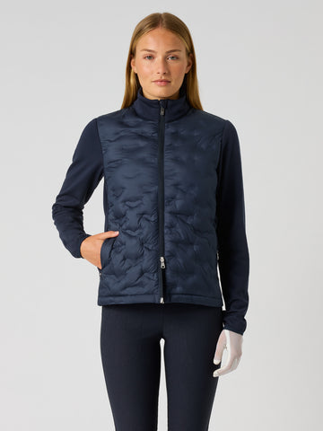 Quilt Hybrid Jacket Navy