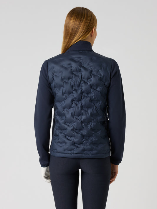 Quilt Hybrid Jacket Navy