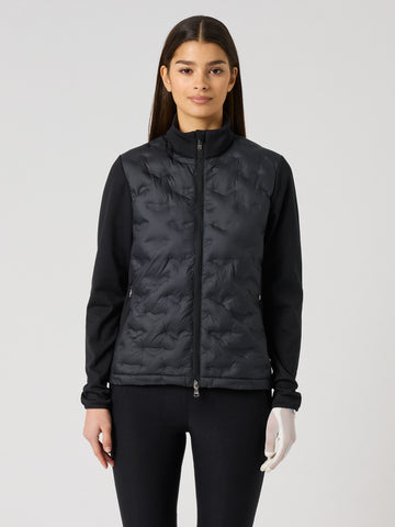 Quilt Hybrid Jacket Black