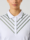 Ribbon 1/2s Polo Shirt White