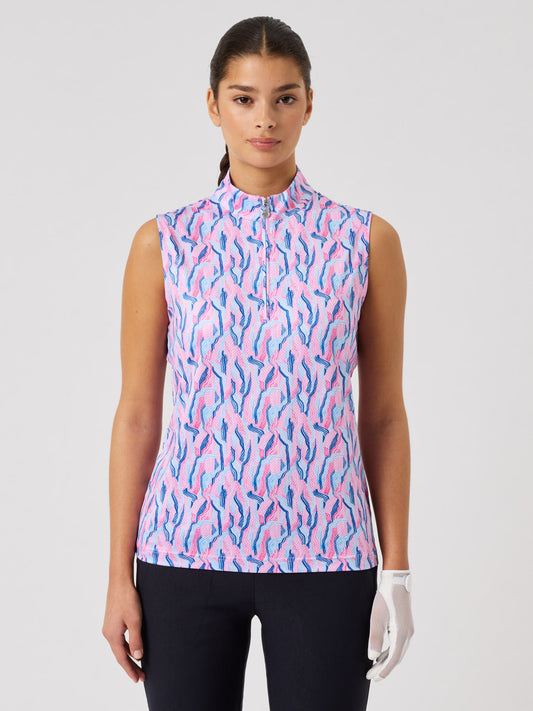 Sheermotion Sleeveless Top Swerly Stripe