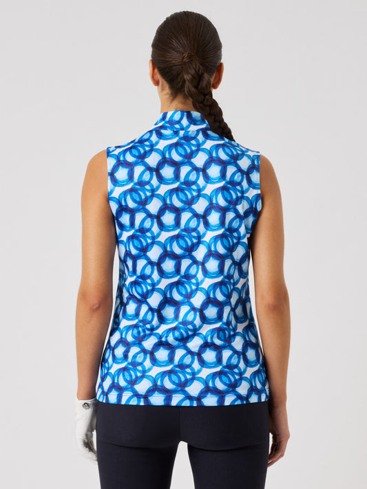 Sheermotion Sleeveless Top Water Circle
