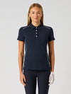 Piping Ss Polo Shirt Navy