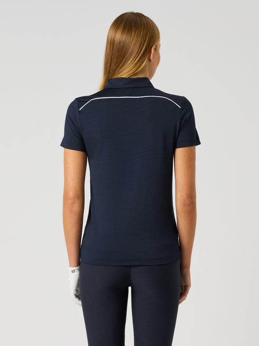 Piping Ss Polo Shirt Navy