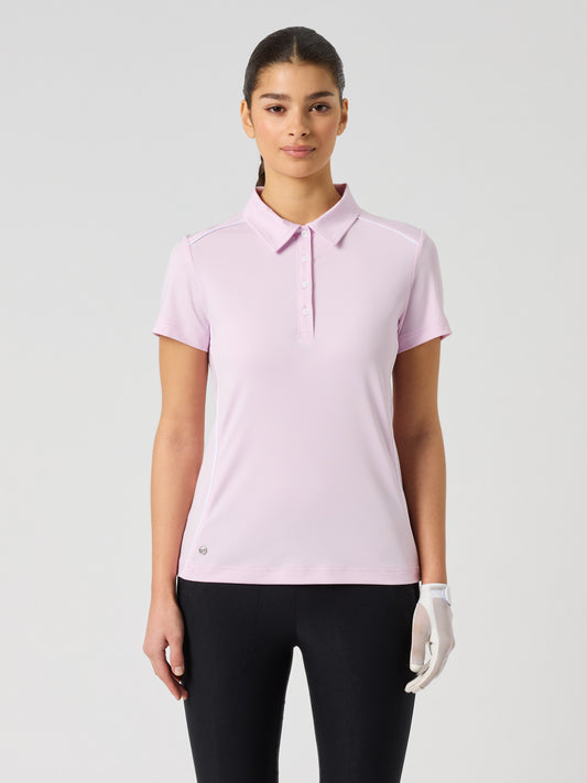 Piping Ss Polo Shirt Pink