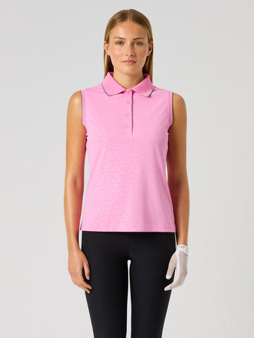 Heart Sleeveless Polo shirt