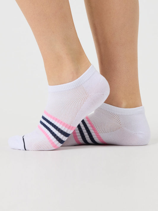 Air sneaker sock, kit of 3 Navy