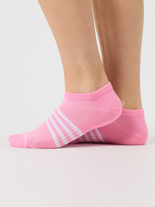 Air sneaker sock, kit of 3 Pink