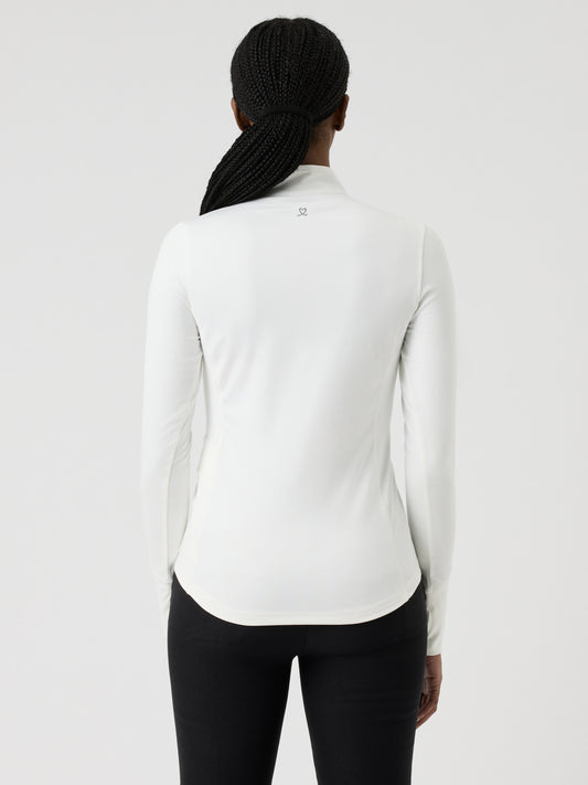 Leni Long-Sleeved Half Neck Ivory