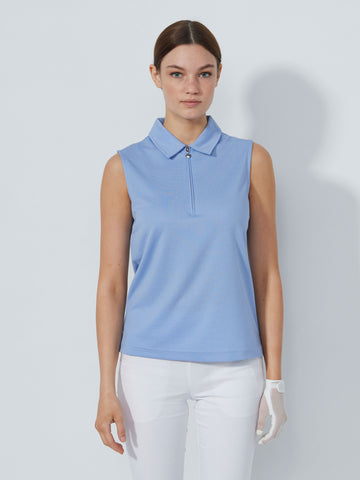 Peoria Sleeveless Top Blue heron