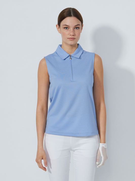 Peoria Sleeveless Top Blue heron