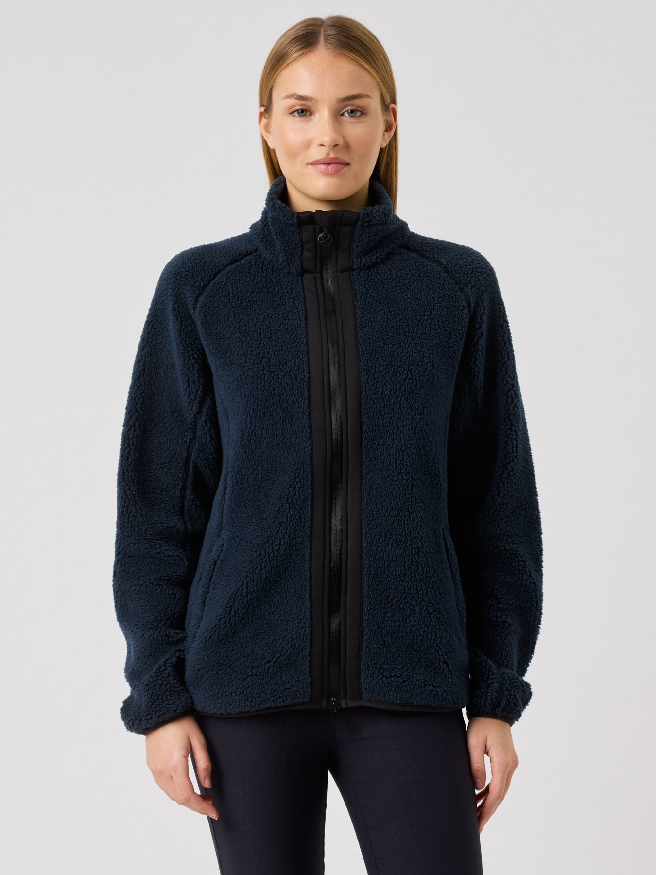 Lora Soft Teddy Jacket Midnight blue – Daily Sports