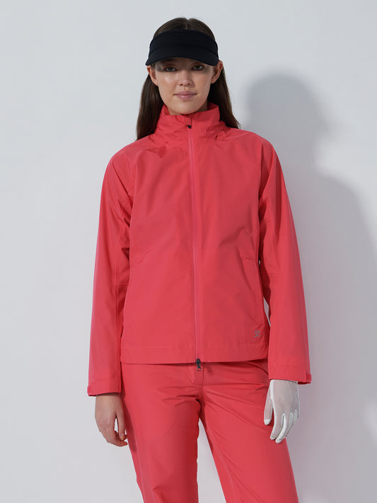 Flaine Rain Jacket Intense Coral