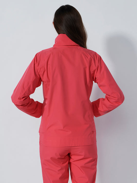 Flaine Rain Jacket Intense Coral