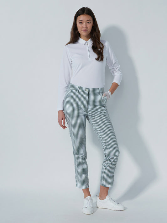 Diane Ankle Pants Check Khaki