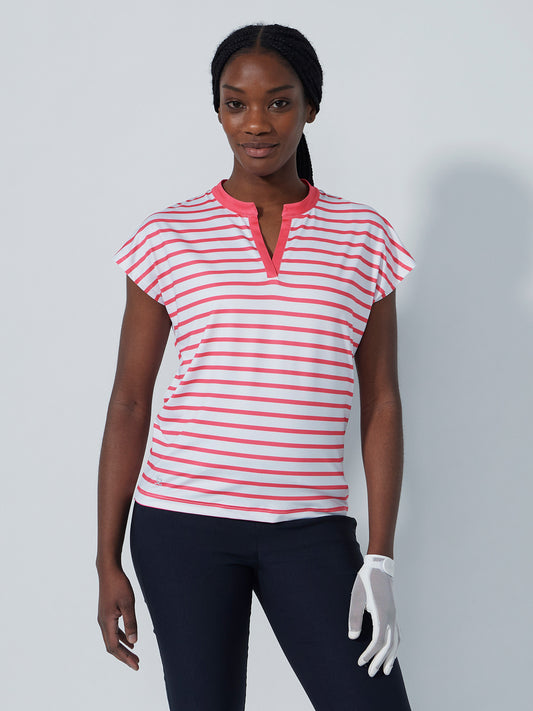 Itami Cap Sleeved Top Intense Coral