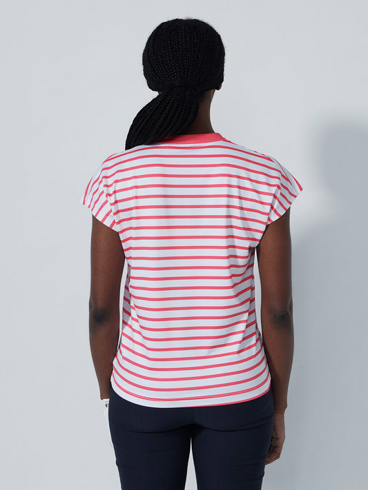 Itami Cap Sleeved Top Intense Coral