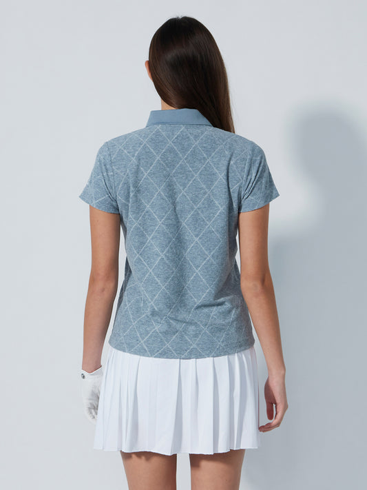Terry Touch Short-Sleeved Top Grey Melange