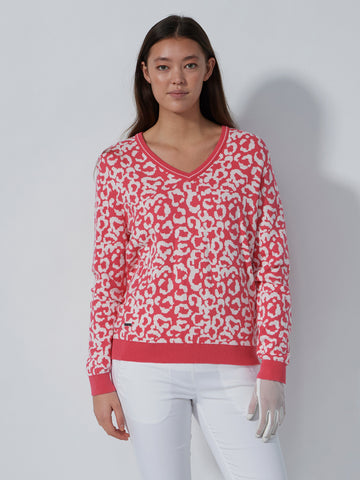 Jacquard Pullover Leo Coral