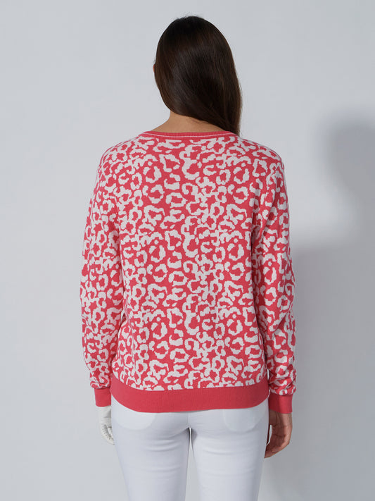 Jacquard Pullover Leo Coral