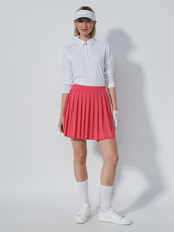 Pleated Skort 45 Cm Intense Coral
