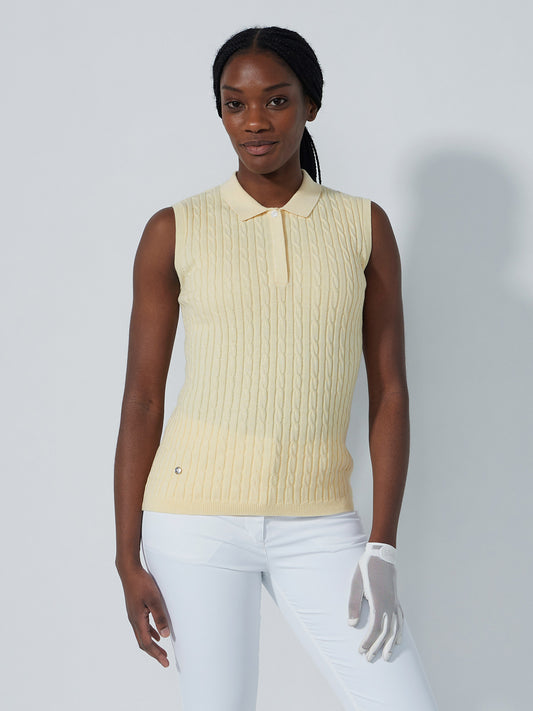 Madelene Sleeveless Top Light Yellow