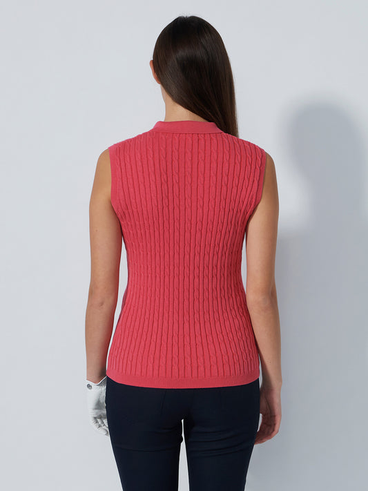 Madelene Sleeveless Top Intense Coral