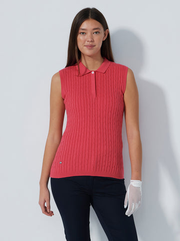 Madelene Sleeveless Top Intense Coral