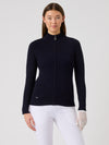 Rib Long-Sleeved Cardigan Navy