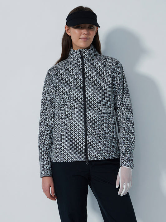 Flaine Print Rain Jacket Diamond