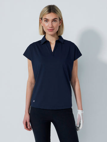 Bella Birdie Short-Sleeved Top Navy
