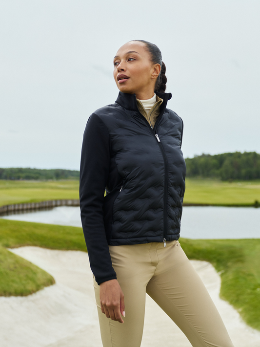 Quilt Hybrid Jacket Black